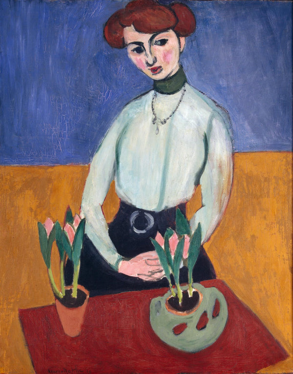 Henri Matisse - Laleli Kız Tablo