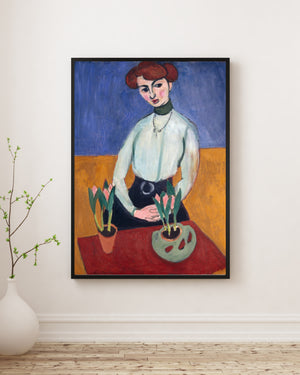 Henri Matisse - Laleli Kız Poster