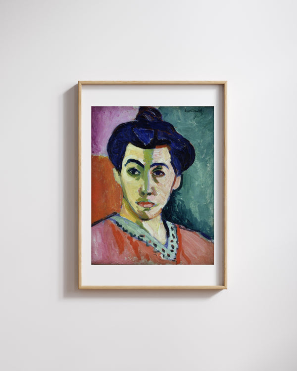 Henri Matisse - Madame Matisse’in Portresi Yeşil Çizgi fine art baskı
