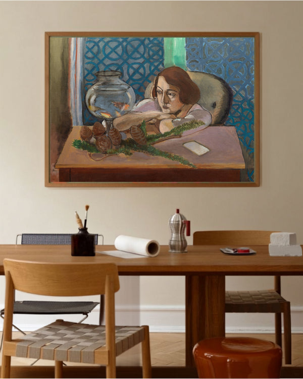 Henri Matisse - Akvaryumun Önündeki Kadın