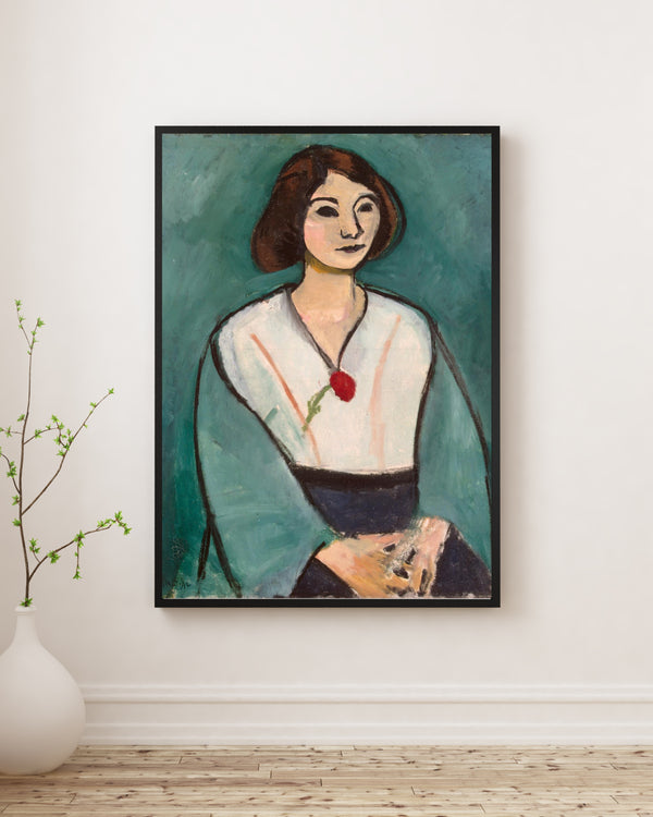 Henri Matisse - Yeşil Giysili Kadın Poster