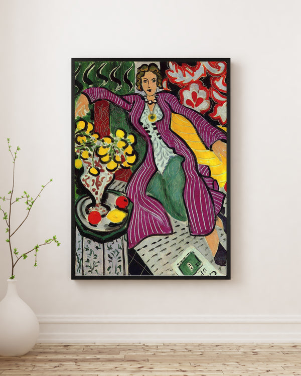 Henri Matisse - Mor Paltolu Kadın