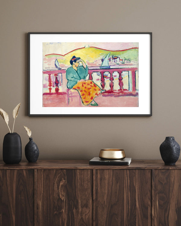 Henri Matisse - Terasta Kadın Çerçeve