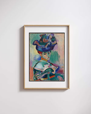 Henri Matisse - Şapkalı Kadın fine art baskı