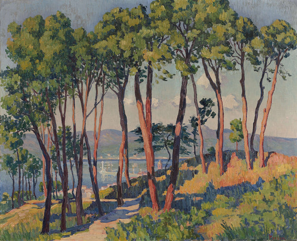 Henri Person - Saint-Tropez Kalesi'nden Körfez Manzarası