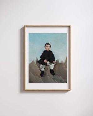 Henri Rousseau - Kayaların Üzerindeki Çocuk Fine Art Baskı