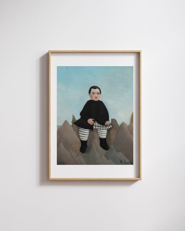 Henri Rousseau - Kayaların Üzerindeki Çocuk Fine Art Baskı
