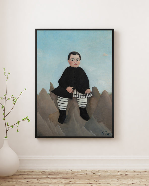 Henri Rousseau - Kayaların Üzerindeki Çocuk Poster