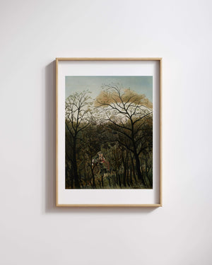 Henri Rousseau - Ormanda Buluşma Fine Art Baskı