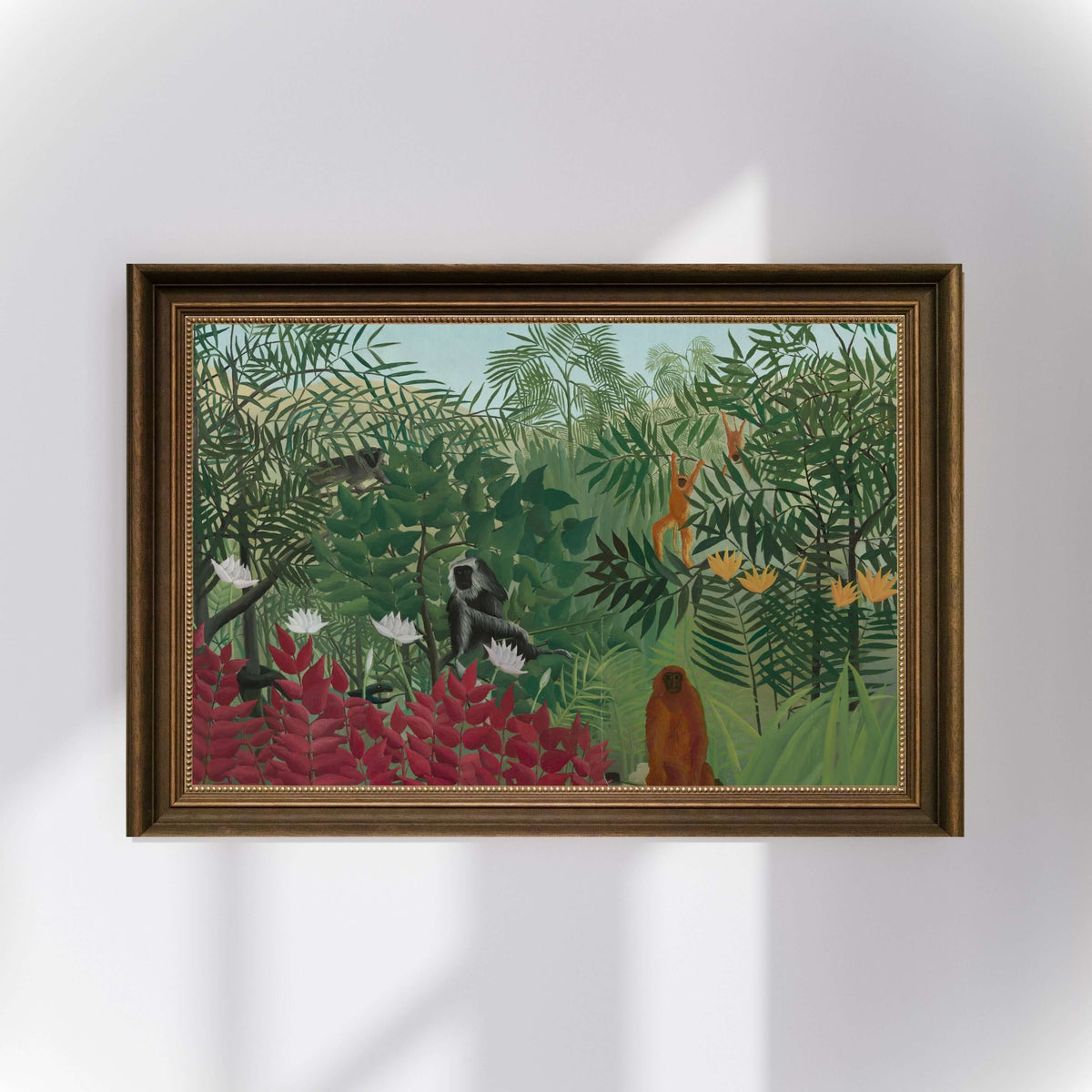 Henri Rousseau - Tropical Forest with Monkeys Fine Art Print – Gige Gallery