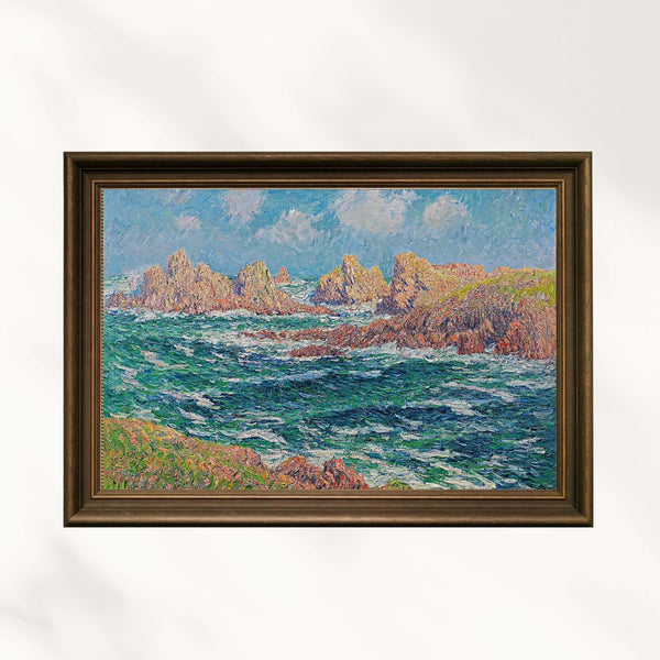 Henry Moret - Kayalık Kıyı Fine Art Baskı