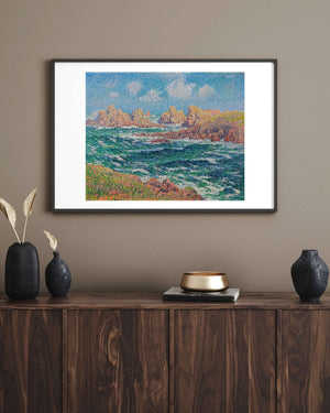 Henry Moret - Kayalık Kıyı Fine Art Baskı