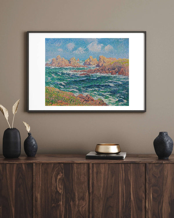 Henry Moret - Kayalık Kıyı Fine Art Baskı