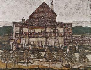 Egon Schiele - House with Shingle Roof