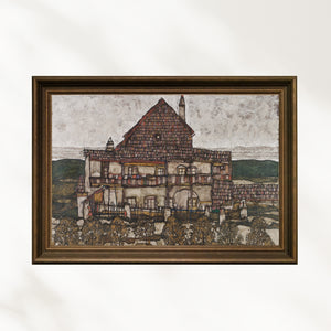 Egon Schiele - House with Shingle Roof