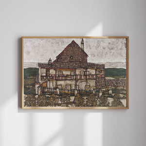 Egon Schiele - House with Shingle Roof