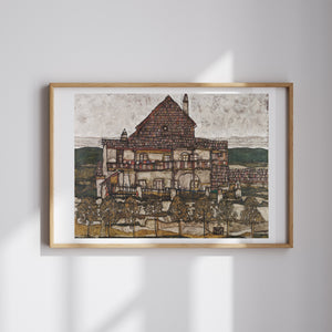 Egon Schiele - House with Shingle Roof
