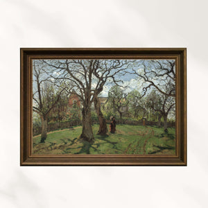 Camille Pissarro - Louveciennes'deki Kestane Ağaçları fine art baskı