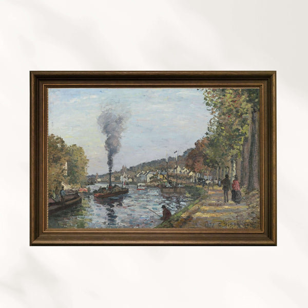Camille Pissarro - Bougival'de Seine Nehri
