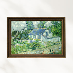 Vincent van Gogh - Auvers'deki Evler fine art baskı