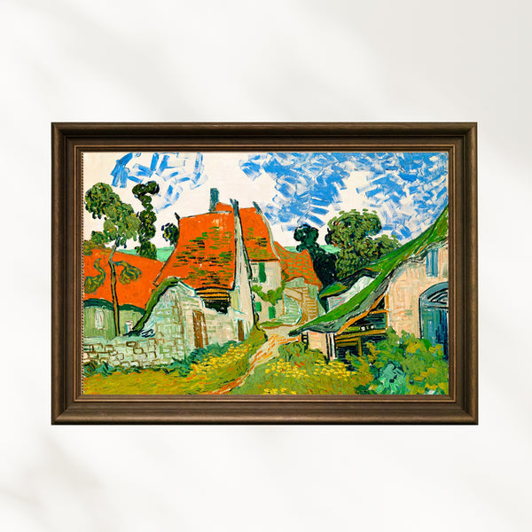Vincent van Gogh - Auvers-sur-Oise'da Bir Sokak fine art baskı