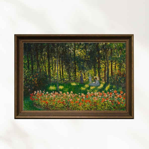 Claude Monet - Bahçede - Sanatçının Ailesi