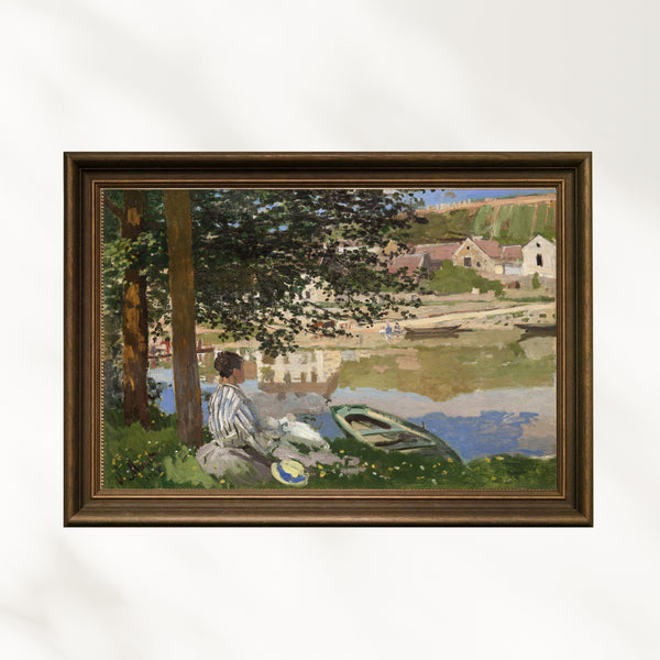 Claude Monet - Seine Nehri Kıyısında - Bennecourt