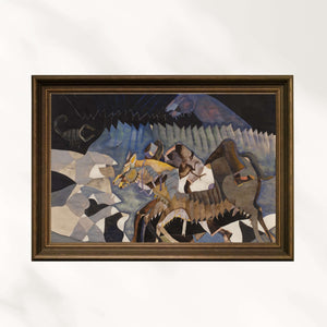 Gecedeki At fine art baskı