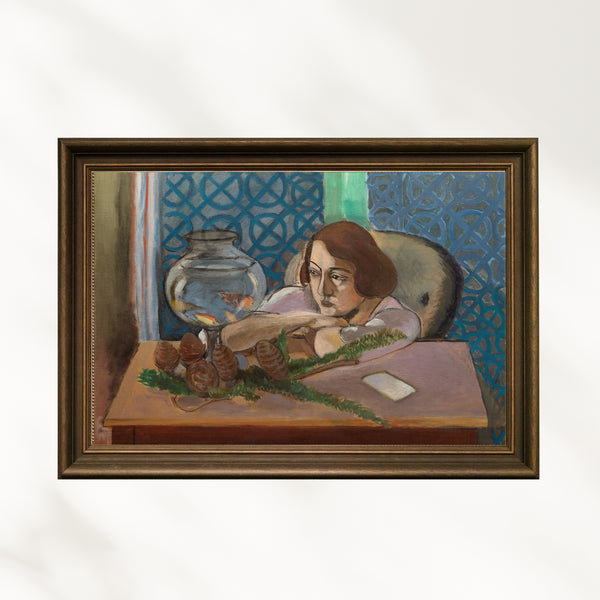 Henri Matisse - Akvaryumun Önündeki Kadın