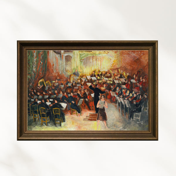 Jean Dufy - Salle Gaveau - Büyük Orkestra fine art baskı