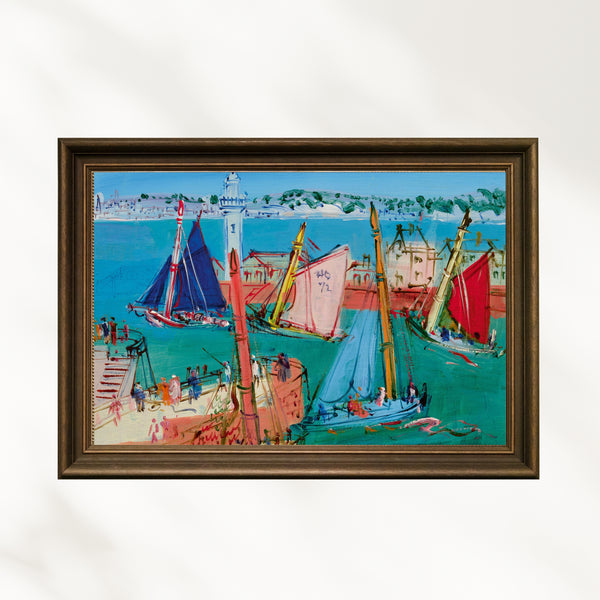 Jean Dufy - Üç Müzisyen Palyaço fine art baskı