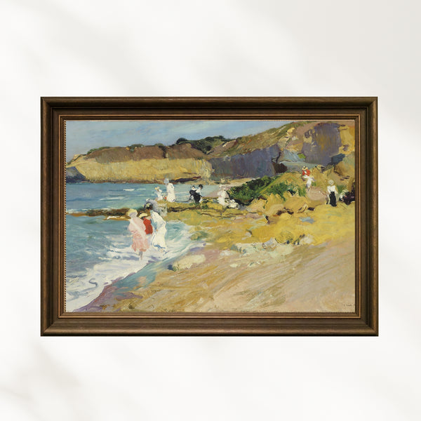 Joaquín Sorolla - Biarritz Deniz Feneri'ndeki Kayalıklar