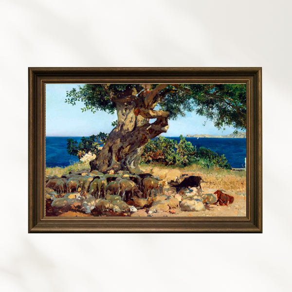 Joaquín Sorolla - Keçiboynuzu Ağacı