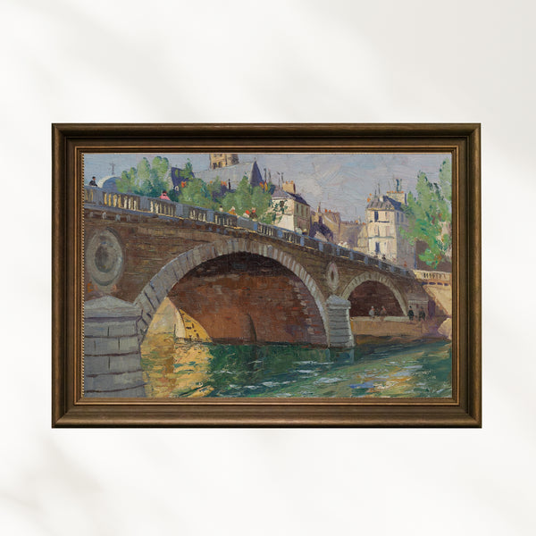 John William Ashton - Pont au Change Paris Fine Art Baskı
