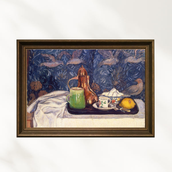 Camille Pissarro - Kahve Demliği ile Natürmort