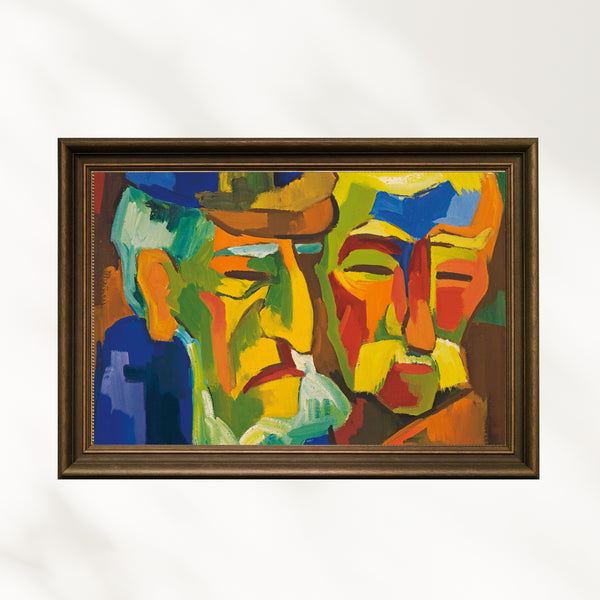 Karl Schmidt-Rottluff - Pomeranyalı Çiftçiler Fine Art Baskı