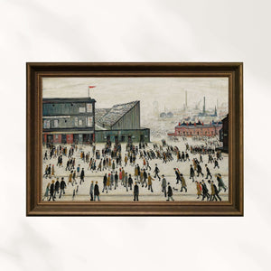 L.S Lowry - Maça Gidiş Fine Art Baskı