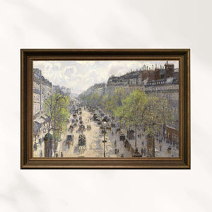 Camille Pissarro - Boulevard Montmartre İlkbahar fine art baskı