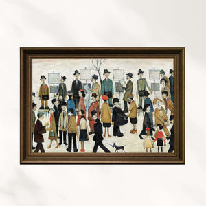 L.S Lowry - Kuzeyde Bir Yarış Günü Fine Art Baskı