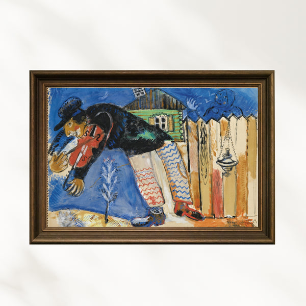 Marc Chagall - Kemancı fine art baskı