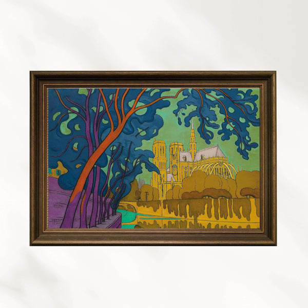 Paris Notre-Dame - Akşam fine art baskı