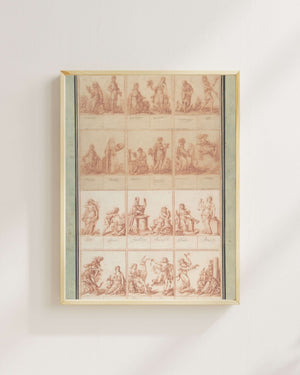 Alegorik Desen Kitabı İçin İllüstrasyonlar Fine Art Baskı