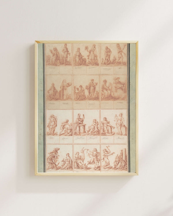 Alegorik Desen Kitabı İçin İllüstrasyonlar Fine Art Baskı