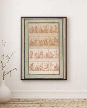 Alegorik Desen Kitabı İçin İllüstrasyonlar Fine Art Baskı