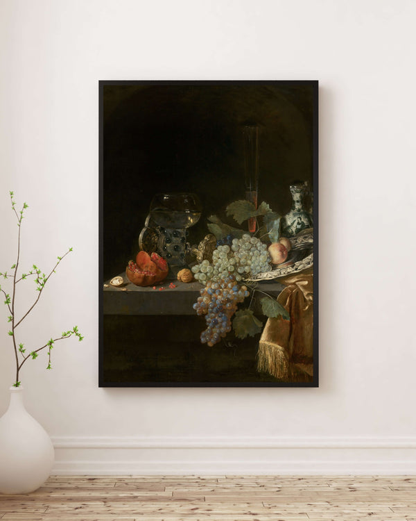Isaac van Kipshaven - Görkemli Natürmort fine art baskı