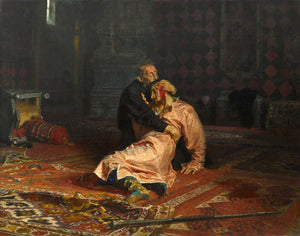 İlya Repin - Korkunç İvan ve Oğlu Fine Art Baskı