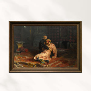İlya Repin - Korkunç İvan ve Oğlu Fine Art Baskı