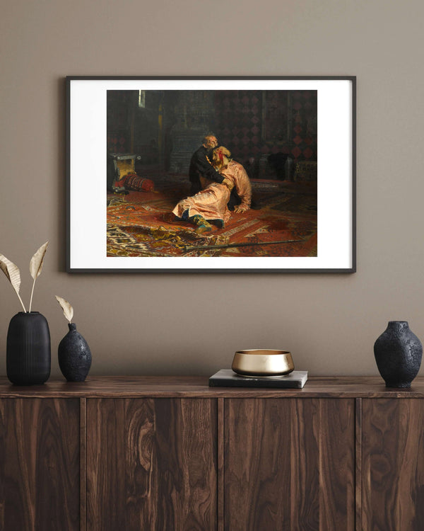 İlya Repin - Korkunç İvan ve Oğlu Fine Art Baskı