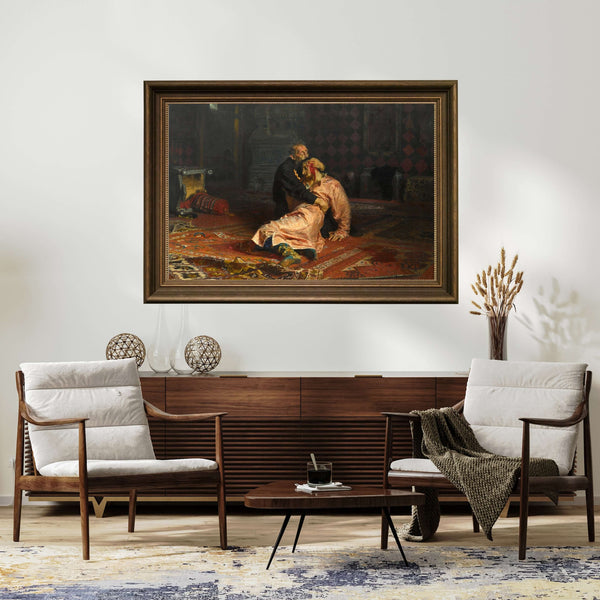 İlya Repin - Korkunç İvan ve Oğlu Fine Art Baskı