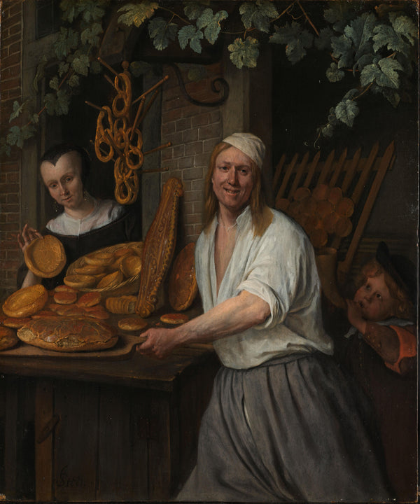 Jan Havicksz. Steen - Fırıncı Çifti tablo
